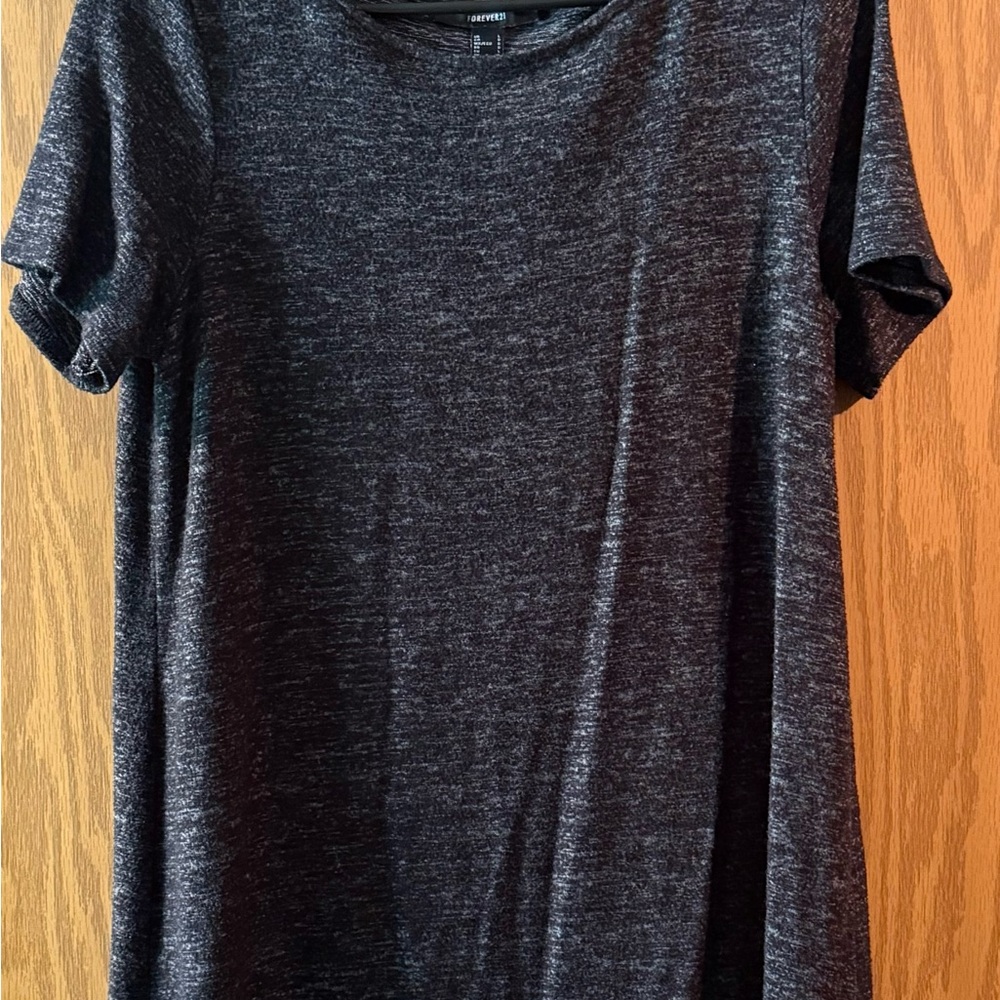 Charcoal Gray Women's T Shirt Dress